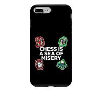 Carcasa para iPhone 7 Plus/8 Plus Chess Is A Sea of Misery Funny Board Gamer