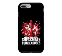 Carcasa para iPhone 7 Plus/8 Plus Chess Player Checkmate Your Excuses Motivational