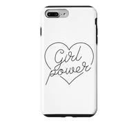 Carcasa para iPhone 7 Plus/8 Plus Chica Poder Corazón Amor Mujeres poderosas Fuerte Empoderar Mujer