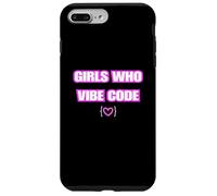 Carcasa para iPhone 7 Plus/8 Plus Chicas Divertidas Que Vibe Code, codificadora de IA