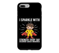 Carcasa para iPhone 7 Plus/8 Plus Childhood Cancer Awareness Kids Childhood Cancer Warrior