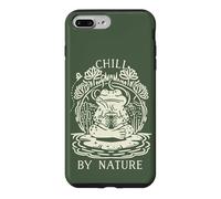 Carcasa para iPhone 7 Plus/8 Plus Chill by Nature Cottagecore Frog Meditation Vintage Badge