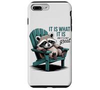 Carcasa para iPhone 7 Plus/8 Plus Chill Raccoon Lazy Summer Actitud - Cita Divertida