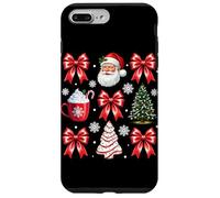 Carcasa para iPhone 7 Plus/8 Plus Chocolate Caliente con Lazos de Papá Noel