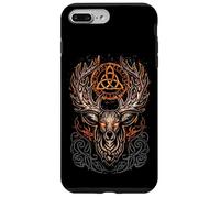Carcasa para iPhone 7 Plus/8 Plus Ciervo Blanco Mitología vikinga Runas Espíritu nórdico