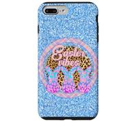 Carcasa para iPhone 7 Plus/8 Plus Círculo a Cuadros con diseño de Leopardo con diseño de Tres Conejos de Easter Vibes