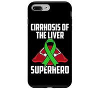 Carcasa para iPhone 7 Plus/8 Plus Cirrosis of The Liver Superhero Teal Ribbon