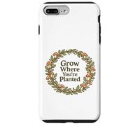 Carcasa para iPhone 7 Plus/8 Plus Cita de cottagecore de Hongos Crece Donde estás plantado