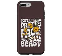 Carcasa para iPhone 7 Plus/8 Plus Cita Divertida de Don't Let This Pretty Face Fool You I'm a Beast