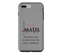 Carcasa para iPhone 7 Plus/8 Plus Cita Divertida de matemáticas, matemáticas, el Primer Paso es admitir Que Tienes