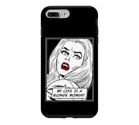 Carcasa para iPhone 7 Plus/8 Plus Cita Divertida de My Life Is A Blonde Moment Vintage Pop Art Girl