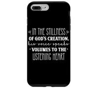Carcasa para iPhone 7 Plus/8 Plus Cita Inspiradora en la Quietud de la Creación de Dios