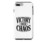 Carcasa para iPhone 7 Plus/8 Plus Cita Motivacional inspiradora de Victoria sobre el Caos