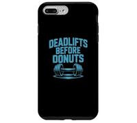 Carcasa para iPhone 7 Plus/8 Plus Citas Divertidas de Gimnasio Peso Muerto Antes de donas Gimnasio Motivacional