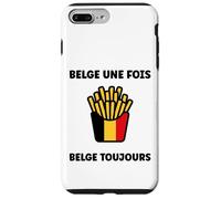 Carcasa para iPhone 7 Plus/8 Plus Citation Frites Drapeau Belgique UNE fois Humour Belge