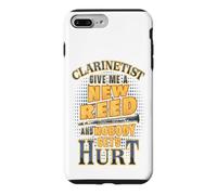 Carcasa para iPhone 7 Plus/8 Plus Clarinetista Dame una caña Nueva y Nadie se lastima Humor