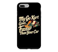 Carcasa para iPhone 7 Plus/8 Plus Classic Go Kart Racing Driver My Go Kart va más rápido Que