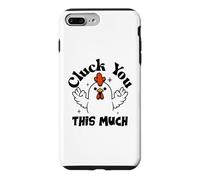 Carcasa para iPhone 7 Plus/8 Plus Cluck You This Much Funny Chicken Lover Men Women