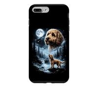 Carcasa para iPhone 7 Plus/8 Plus Cockapoo Howling to The Moon Retro Doodle Doodle Dog