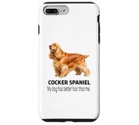 Carcasa para iPhone 7 Plus/8 Plus Cocker Spaniel Dog Mi Perro Tiene Mejor Pelo Que yo