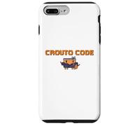 Carcasa para iPhone 7 Plus/8 Plus 【Code DE CROUTO】 Herramienta de Ilustración de AI Agente de IA Ejecución Binario Hacker Dot Gake GPT