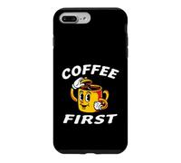 Carcasa para iPhone 7 Plus/8 Plus Coffee Lover Retro Cartoon Coffee First