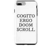Carcasa para iPhone 7 Plus/8 Plus Cogito Ergo Doom Pergamino Latina Filosofía Humor