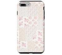 Carcasa para iPhone 7 Plus/8 Plus Colcha de Encaje Collage Floral Patchwork Girly Coquette Romántico