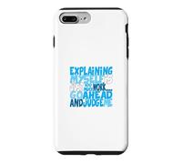 Carcasa para iPhone 7 Plus/8 Plus Color Azul Go Ahead, Judge Me Blue Graphic