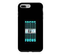 Carcasa para iPhone 7 Plus/8 Plus Color Turquesa Enfócate en tu Dinero Gráfico Turquesa
