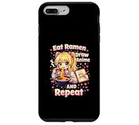 Carcasa para iPhone 7 Plus/8 Plus Come Ramen Dibuja Anime Y Repite | Linda Chica Manga Kawaii