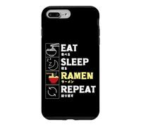 Carcasa para iPhone 7 Plus/8 Plus Comer sueño Ramen Repeat, Fideos para niños