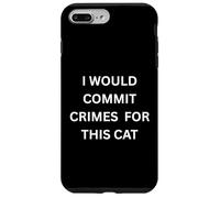 Carcasa para iPhone 7 Plus/8 Plus Cometería crímenes por Este Humor Amante de los Gatos