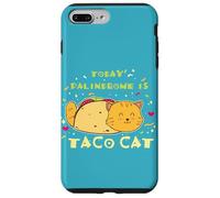Carcasa para iPhone 7 Plus/8 Plus Comida Mexicana Foodie Cita Divertida Hoy Palíndromo Es Taco Cat