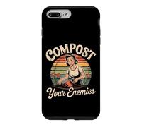 Carcasa para iPhone 7 Plus/8 Plus Compost a Tus Enemigos Humor de jardinería Vintage
