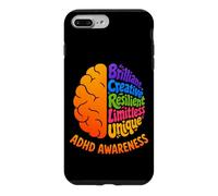 Carcasa para iPhone 7 Plus/8 Plus Conciencia del TDAH Afirmaciones del Trastorno de hiperactividad Cerebral