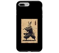 Carcasa para iPhone 7 Plus/8 Plus Conejito Samurai Arte Japonés Conejo Guerrero Bushido Katana