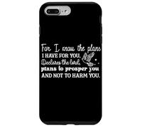 Carcasa para iPhone 7 Plus/8 Plus Conozco los Planes Que Tengo para ti Mensaje Cristiano