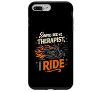 Carcasa para iPhone 7 Plus/8 Plus Cool Algunos Ven a un Terapeuta, yo Ride Biker Therapy Motociclista