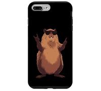 Carcasa para iPhone 7 Plus/8 Plus Cool Beaver Rock On Funny Animal Gafas De Sol Diseño