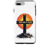 Carcasa para iPhone 7 Plus/8 Plus Cool God Has a Plan Jesucristo Cruz Diseño Hombres Mujeres Niños