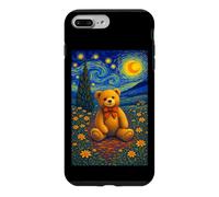 Carcasa para iPhone 7 Plus/8 Plus Cool Teddy Bear in The Starry Night Painting Concept Art