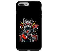 Carcasa para iPhone 7 Plus/8 Plus Cool Yorkie Dog Playing Electric Guitar Rocker Musician