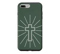 Carcasa para iPhone 7 Plus/8 Plus Corona de Cruz Simple con gráfico Cristiano