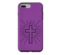 Carcasa para iPhone 7 Plus/8 Plus Corona de Cruz Simple con gráfico Cristiano
