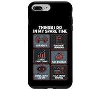 Carcasa para iPhone 7 Plus/8 Plus Cosas Que Hago en mi Tiempo Libre Gimnasio Entrenamiento Halterofil