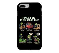 Carcasa para iPhone 7 Plus/8 Plus Cosas Que Hago en mi Tiempo Libre Papá Humor asando a Funny Frog