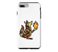 Carcasa para iPhone 7 Plus/8 Plus Coyote roba Fuego Leyenda nativa Americana