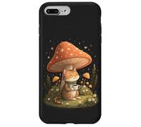 Carcasa para iPhone 7 Plus/8 Plus Cozy Cat Drink Café Champiñón Lindo Cottagecore Estética