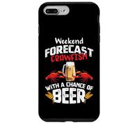 Carcasa para iPhone 7 Plus/8 Plus Crawfish with a Chance of Beer Weekend Forecast Seafood Boil